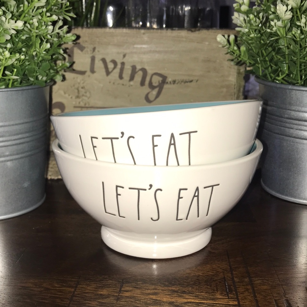 Brand New Rae Dunn “Let’s Eat” Bowls